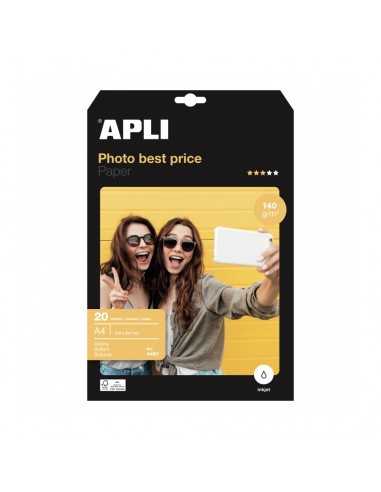 Papel Fotográfico Acabado Brillante A4 20H Apli 04451