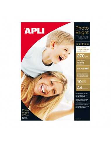 Papel Fotográfico Doble Cara A4 10H Apli 10419