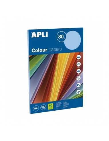 Papel Color Azul Pastel A4 100H Apli 15283