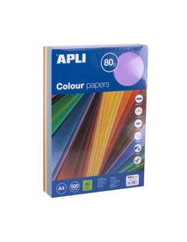 Papel Colores Tonos Intensos A4 Apli 15286