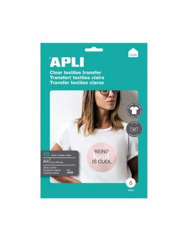 10H Papel Transfer Para Personalizar Camisetas Blancas Apli 04128