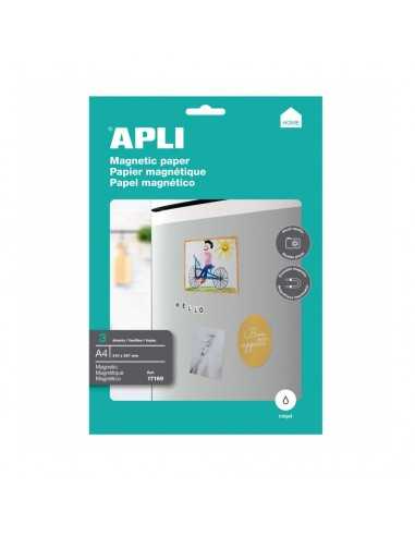 3 Hojas de Papel Magnético A4 210x297 mm 650 gr Apli 17169