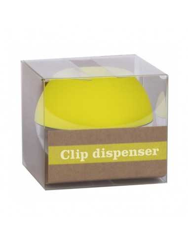 Portaclips Dispensador Fluor Collection Color Amarillo Compraetiquetas