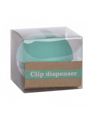 Portaclips Dispensador Fluor Collection Color Azul