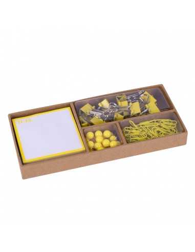 Set De Oficina Flúor Collection Amarillo Compraetiquetas