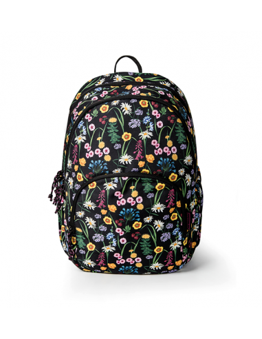 Mochila Oslo Triple Compartimento Motivo Flores Silvestres 2