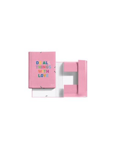 Carpeta Hello Tres Solapas con Gomas