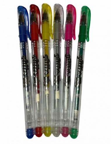 Bolígrafo Gel Glitter Live de Purpurina Apli 15229