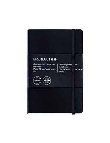 Cuaderno 1839 Leather 8º con Índice 300H Cuadrícula