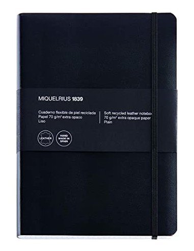 Cuaderno 1839 Leather 4º con Índice 300H Cuadrícula