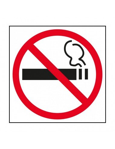 Etiqueta Señalización Prohibido Fumar 114 x 114 mm Apli 11535