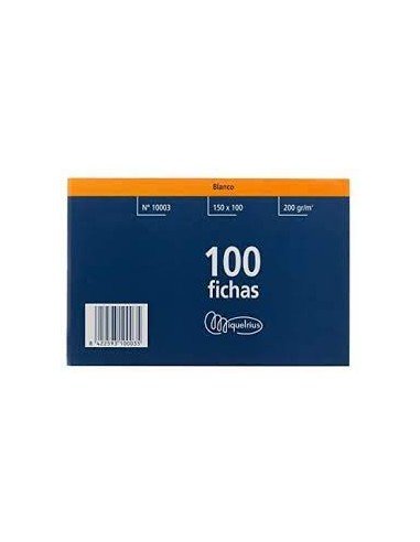 Paquete Fichas Sin Pautar 100x150mm MR