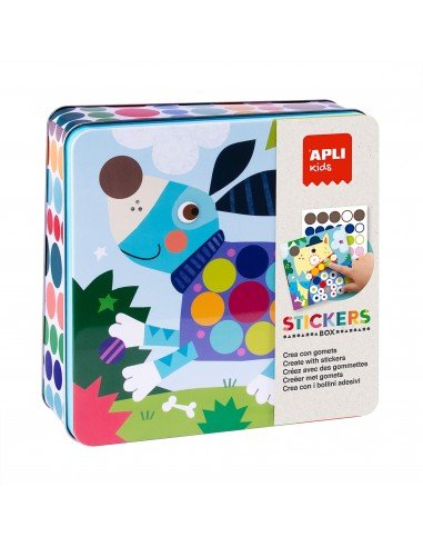 Juego Gomets Caja Metálica Perros Apli 18814 1