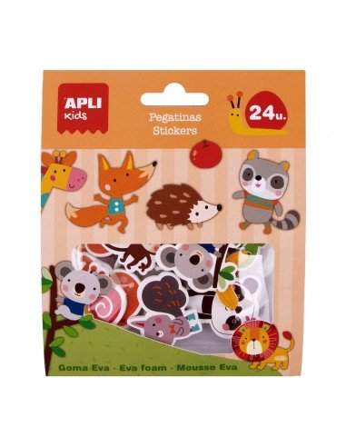 Apli 18878 Pegatinas Goma Eva Motivo Animales
