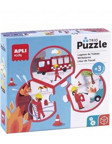 Puzle Trio Profesiones Apli 18822