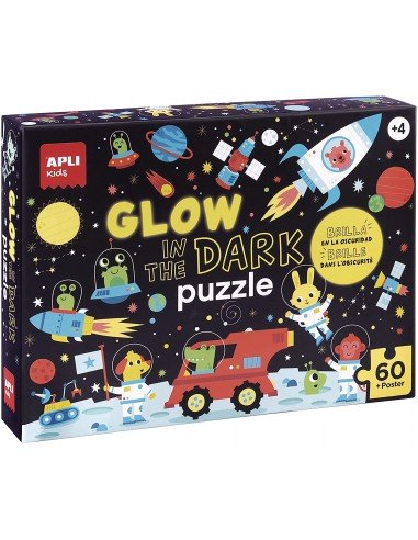 Puzle Fluorescente Motivo Espacio Apli 18813