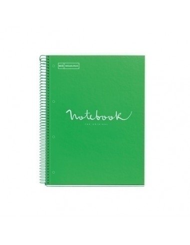 NoteBook Emotions Tapa Cartón Extra Rígido A4 80h Color Verde