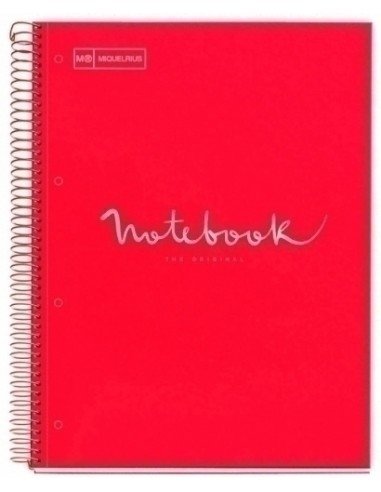 NoteBook Emotions 1 A4 80h Horizontal Color Rojo