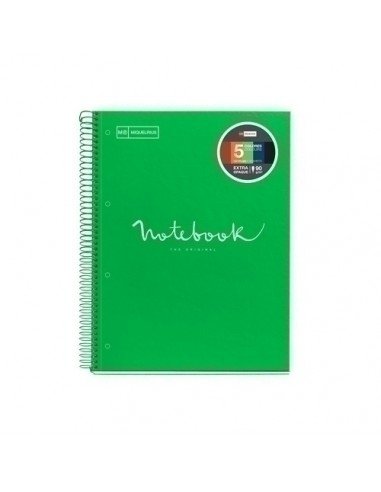 Notebook Emotions Tapa Cartón Extra Rígido A4 120h Color Verde