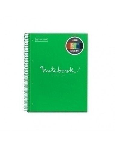 Notebook Emotions Tapa Cartón Extra Rígido A4 120h Color Verde