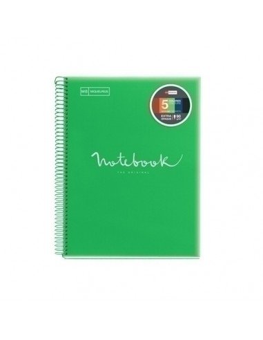 NoteBook Emotions A4 120h Cuadricula Color Verde