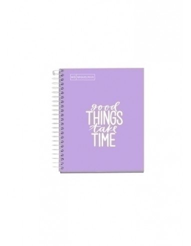 NoteBook Emotions Messages 1 A5 100h Cuadricula Color Lavanda