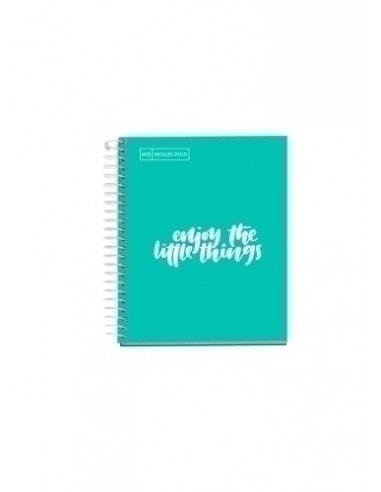 NoteBook Emotions Messages 1 A5 100h Cuadricula Color Turquesa