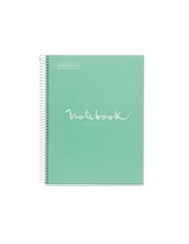 NoteBook Emotions Tapa Cartón Extra Rígido A4 80h Color Menta