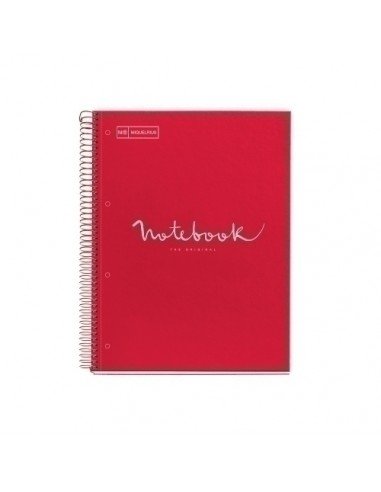 Notebook Rojo CartÃ³n Extra RÃ­gido A5 120h Miquelrius Emotions