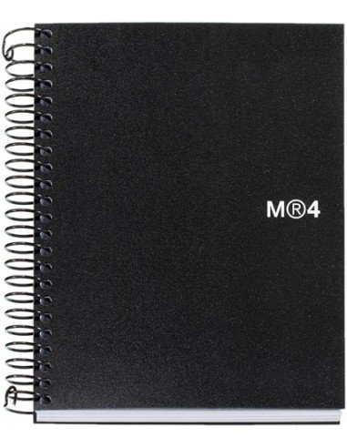 Libreta A7 Negra MiquelRius Tapa Polipropileno 100h 5x5