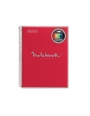 NoteBook Emotions A4 120h Color Rojo
