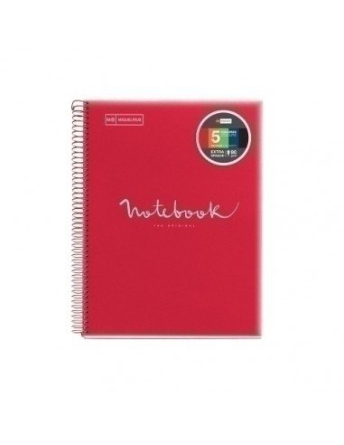 NoteBook Emotions A4 120h Horizontal Color Rojo