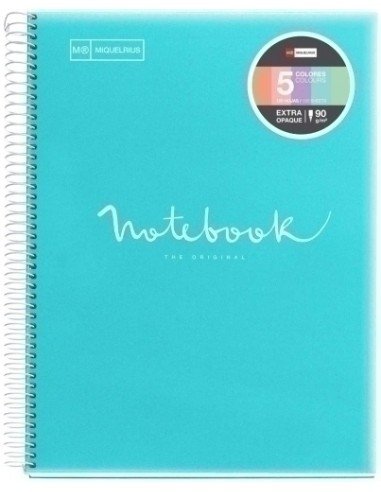 NoteBook Emotions A5 120h Horizontal Color Azul Cielo