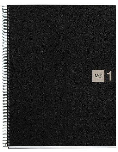 NoteBook Original Polipropileno A4 80 Hojas Color Gris