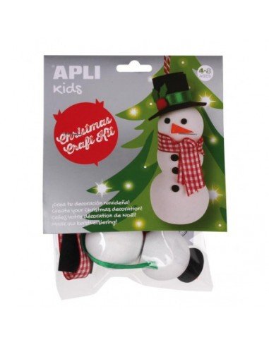 Kit Manualidad Crea Tu Muñeco de Navidad Apli 14347