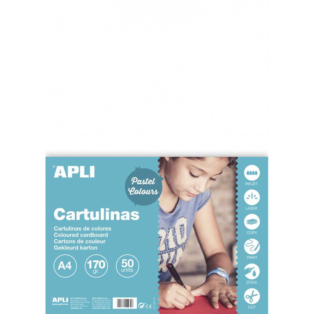 Cartulina Blanca A4 50H Apli 14229